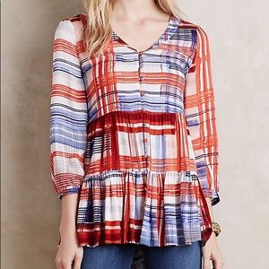 Maeve Anthropologie LILA TIERED TUNIC
